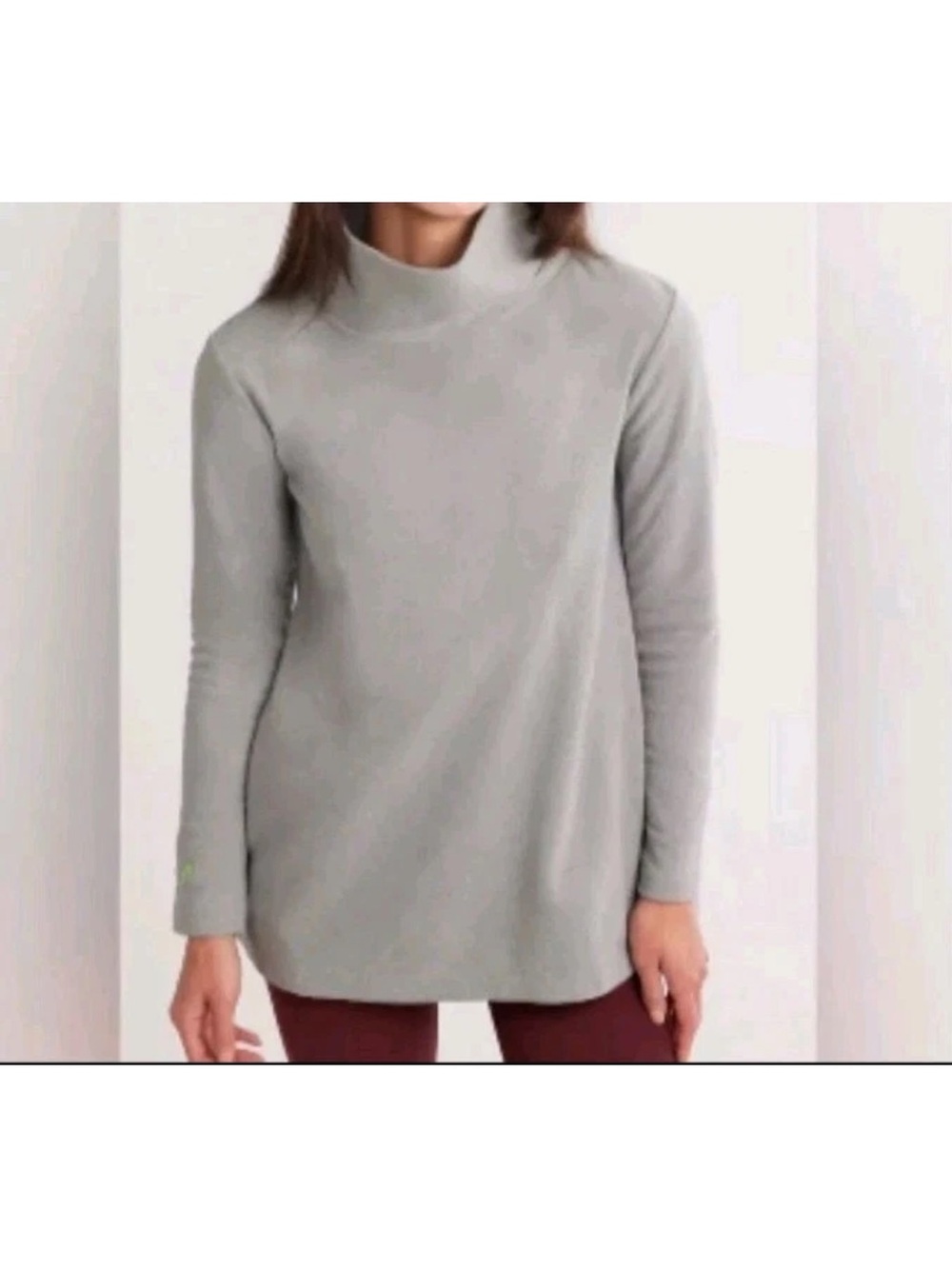 Dudley Stephens Vello Fleece Park Slope Turtleneck gray Large